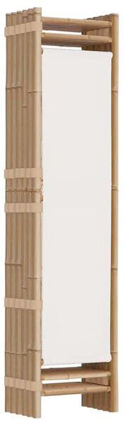 Paravan - Sklopiva sobna pregrada s 6 panela 240 cm od bambusa i platna - Krem bijela 240 x 180 cm 1 Krem bijela