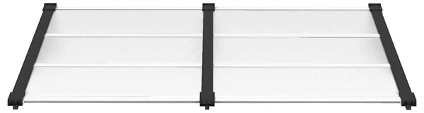 Nadstrešnica za vrata crna i prozirna 152 5x90 cm polikarbonat - 152.5 x 90 cm 1 152.5 x 90 cm