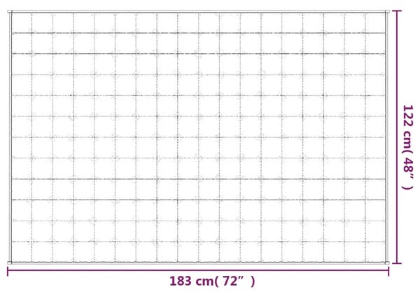 Teška deka siva 122 x 183 cm 5 kg od tkanine - Siva 122 x 183 cm 1 5 kg