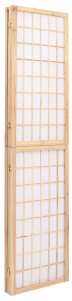 Paravan - Sklopiva sobna pregrada 3 panela japanski stil 120x170 cm - Prirodna 120 x 170 cm 1 1
