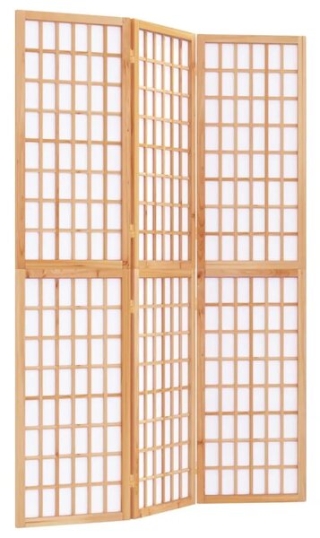 Paravan - Sklopiva sobna pregrada 3 panela japanski stil 120x170 cm - Prirodna 120 x 170 cm 1 1