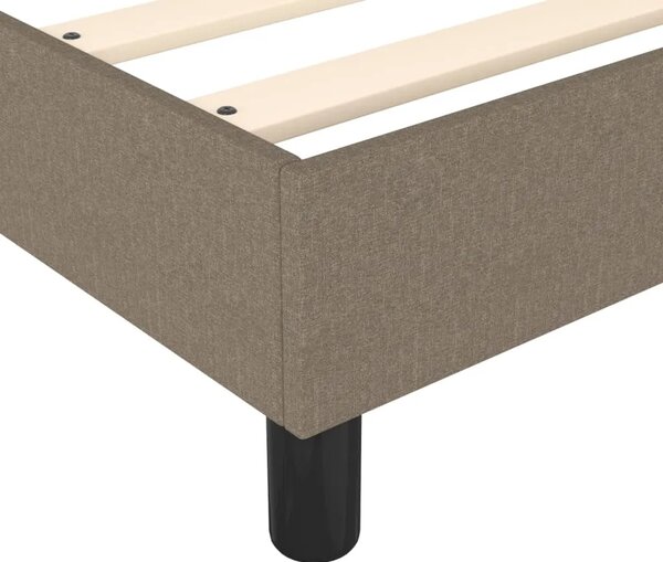 Boxspring - Krevet s oprugama i madracem smeđesivi 80x200 cm od tkanine - Sivo-smeđa 80 x 200 cm 25 cm Sivo-smeđa