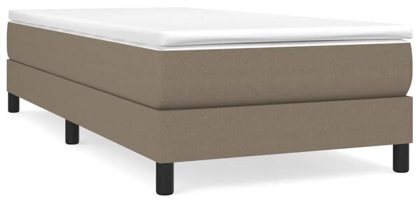 Boxspring - Krevet s oprugama i madracem smeđesivi 80x200 cm od tkanine - Sivo-smeđa 80 x 200 cm 25 cm Sivo-smeđa