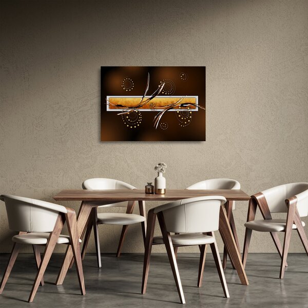 Staklena slika apstrakcije - Leptiri (70x50 cm)