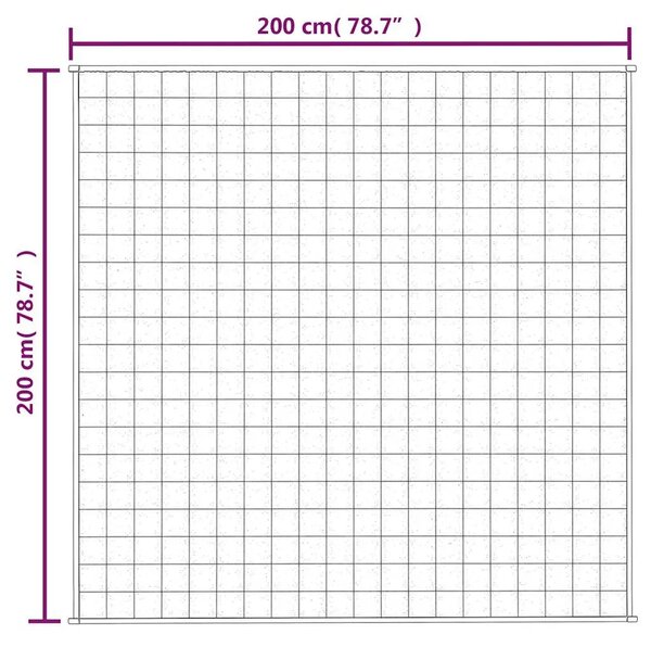 Teška deka siva 200x200 cm 9 kg od tkanine - Siva 200 x 200 cm 1 9 kg