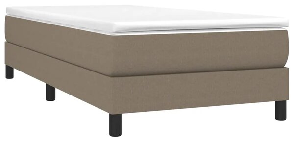 Boxspring - Krevet s oprugama i madracem smeđesivi 80x200 cm od tkanine - Sivo-smeđa 80 x 200 cm 25 cm Sivo-smeđa