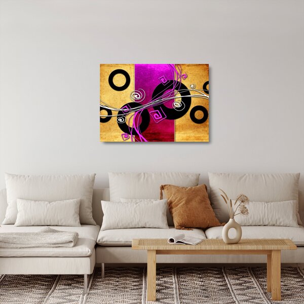 Staklena slika apstrakcije (70x50 cm)