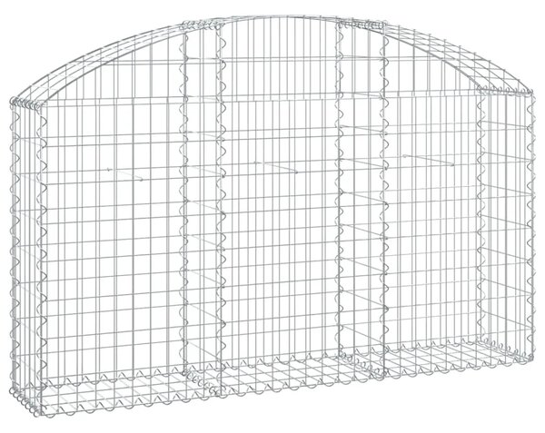 Gabion - Gabion ograde - Gabionska košara s lukom 150 x 30 x 80/100 cm pocinčano željezo - 150 x 30 x 80/100 cm 1 150 x 30 x 80/