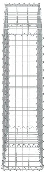 Gabion - Gabion ograde - Gabionska košara s lukom 100x30x100/120 cm pocinčano željezo - 100 x 30 x 100/120 cm 1 100 x 30 x 100/1