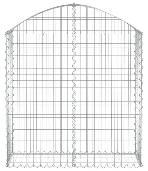 Gabion - Gabion ograde - Gabionska košara s lukom 100x30x100/120 cm pocinčano željezo - 100 x 30 x 100/120 cm 1 100 x 30 x 100/1