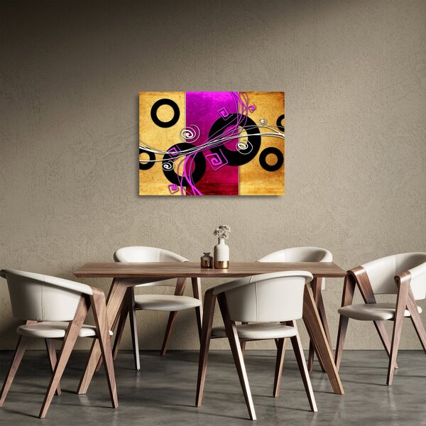 Staklena slika apstrakcije (70x50 cm)