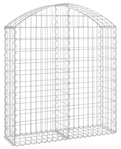 Gabion - Gabion ograde - Gabionska košara s lukom 100x30x100/120 cm pocinčano željezo - 100 x 30 x 100/120 cm 1 100 x 30 x 100/1