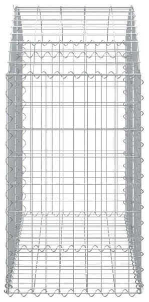 Gabion - Gabion ograde - Gabionska košara s lukom 100 x 50 x 80/100 cm pocinčano željezo - 100 x 50 x 80/100 cm 1 100 x 50 x 80/
