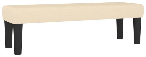 Boxspring - Krevet s oprugama i madracem krem 140 x 190 cm od tkanine - Krema 140 x 190 cm Okomite pruge Krema