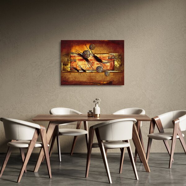 Staklena slika apstrakcije (70x50 cm)