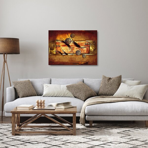 Staklena slika apstrakcije (70x50 cm)