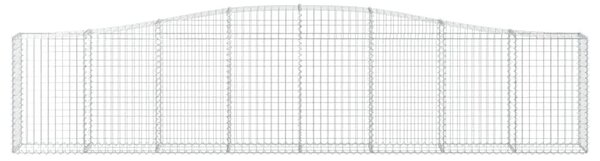 Gabion - Gabion ograde - Gabionska košara s lukom 400 x 30 x 80/100 cm pocinčano željezo - 400 x 30 x 80/100 cm 1 400 x 30 x 80/
