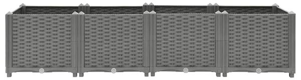 Povišena gredica 160x40x38 cm od polipropilena - Svjetlosiva 160 x 40 x 38 cm 1 Svjetlosiva