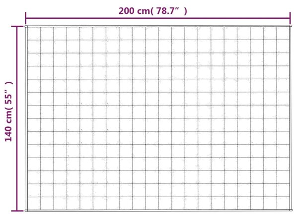 Teška deka svijetla krem 140x200 cm 10 kg od tkanine - Krema 140 x 200 cm 1 10 kg