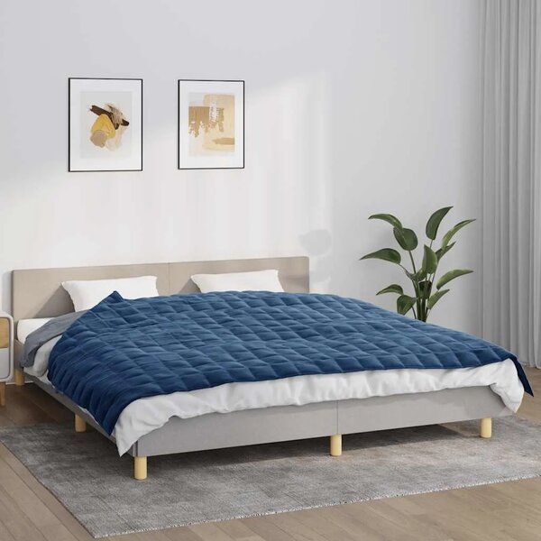 Teška deka plava 155x220 cm 7 kg od tkanine - Plava 155 x 220 cm 1 7 kg