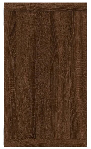 Kockaste zidne police 2 kom boja hrasta 80x15x26 5 cm drvene - Smeđi hrast 80 x 15 x 26.5 cm 2 1