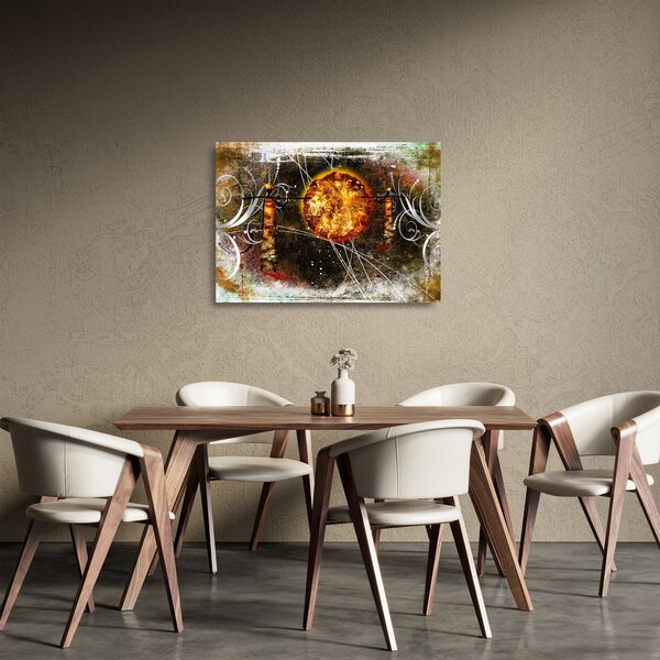 Staklena slika naslikanog antičkog djela (70x50 cm)