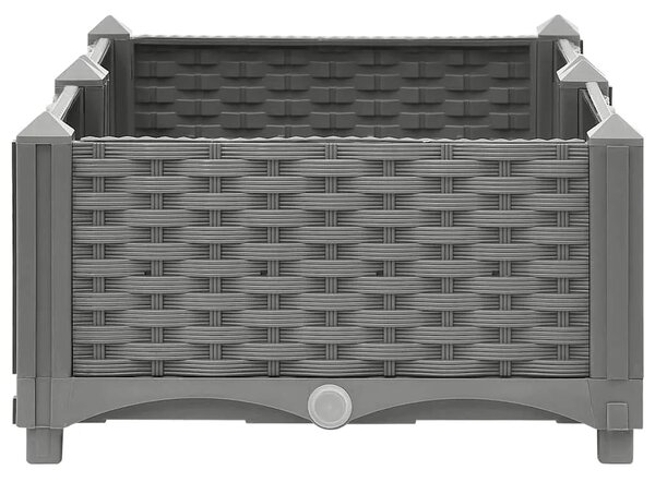 Povišena gredica 80 x 40 x 23 cm od polipropilena - Svjetlosiva 80 x 40 x 23 cm 1 Svjetlosiva