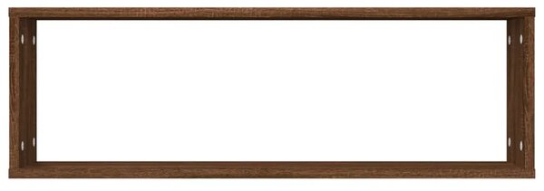 Kockaste zidne police 2 kom boja hrasta 80x15x26 5 cm drvene - Smeđi hrast 80 x 15 x 26.5 cm 2 1