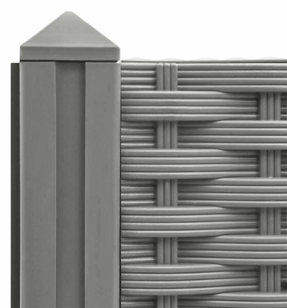 Povišena gredica 80x80x38 cm od polipropilena - Svjetlosiva 80 x 80 x (23-38) cm 1 Svjetlosiva