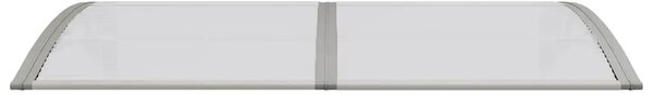 Nadstrešnica za vrata siva 150 x 75 cm polikarbonatna - Siva 150 x 75 cm 1 sa 6 ploča