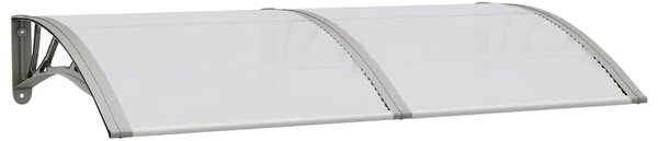 Nadstrešnica za vrata siva 150 x 75 cm polikarbonatna - Siva 150 x 75 cm 1 sa 6 ploča