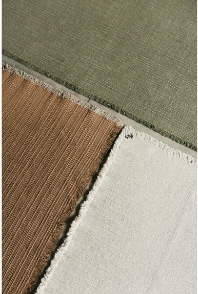 Krem ručno rađen pamučan tepih 140x200 cm Handloom – Lorena Canals