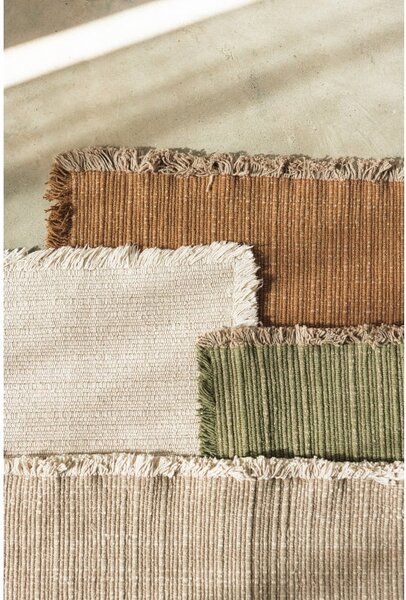 Krem ručno rađen pamučan tepih 140x200 cm Handloom – Lorena Canals