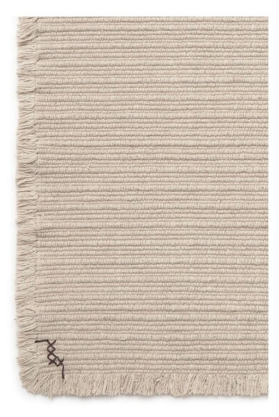 Krem ručno rađen pamučan tepih 140x200 cm Handloom – Lorena Canals