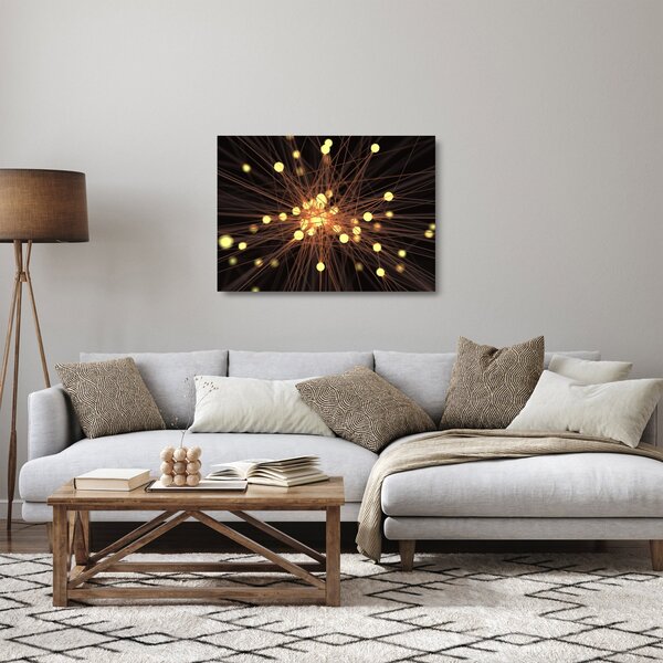 Staklena slika apstrakcije (70x50 cm)