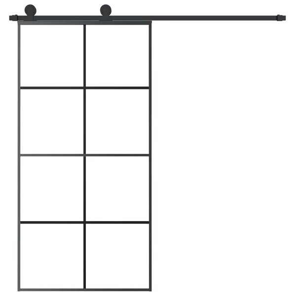Klizna vrata s priborom 102 5x205 cm od stakla ESG i aluminija - 102.5 x 205 cm 1 Mreže 4 x 2 102.5 x 205 cm
