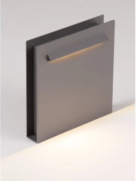 RECTO Vanjska Stupna Svjetiljka LED 7W IP67 2700K 500lm Siva NL9035108