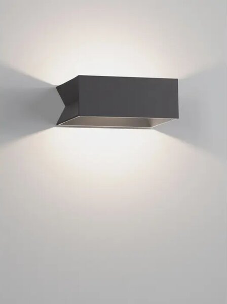 PALETO Vanjska Zidna Svjetiljka LED 9W IP65 2700K 702lm Siva NL9035118