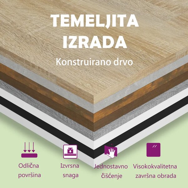 Kupaonsko ogledalo bijelo 60 x 10 5 x 45 cm konstruirano drvo - Bijela 1 Bijela