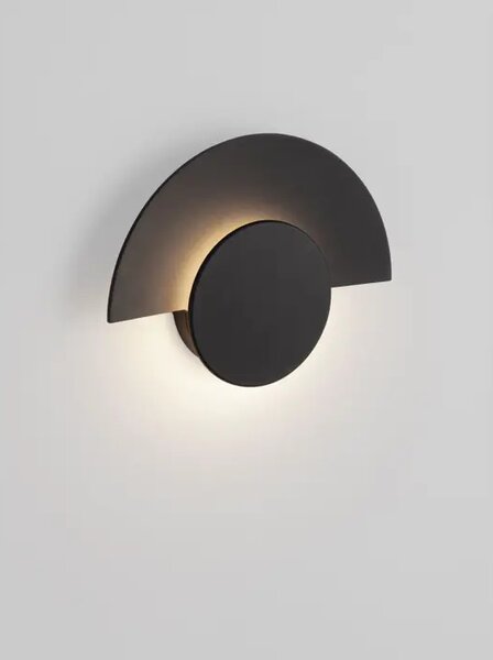GLOO Vanjska Zidna Svjetiljka LED 10W IP54 3000K 221lm Crna NL9136488