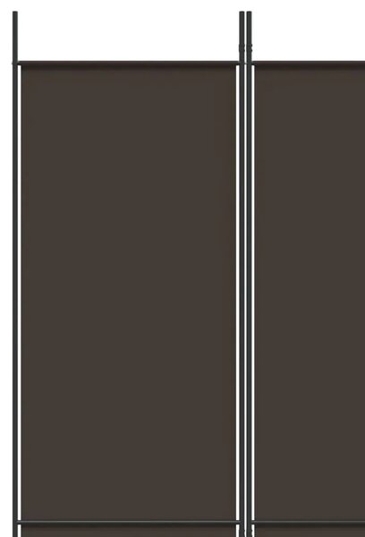 Paravan - Sobna pregrada s 6 panela smeđa 300x220 cm od tkanine - Smeđa 300 x 220 cm 1 1