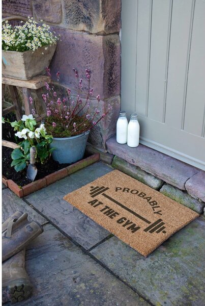 Otirač od kokosovih vlakana 40x60 cm Probably At The Gym – Artsy Doormats