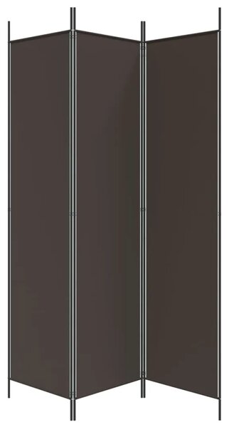 Paravan - Sobna pregrada s 3 panela smeđa 150x200 cm od tkanine - Smeđa 150 x 200 cm 1 1