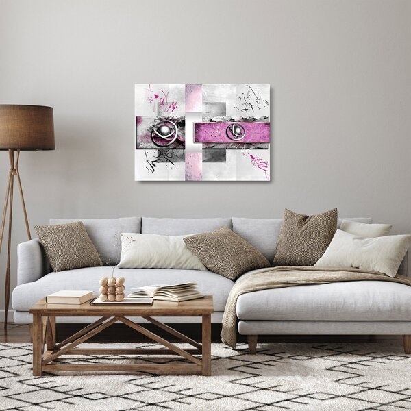 Staklena slika apstrakcije (70x50 cm)