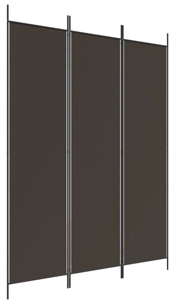Paravan - Sobna pregrada s 3 panela smeđa 150x200 cm od tkanine - Smeđa 150 x 200 cm 1 1
