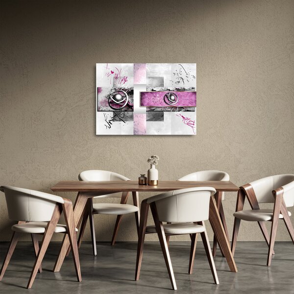 Staklena slika apstrakcije (70x50 cm)