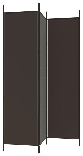 Paravan - Sobna pregrada s 3 panela smeđa 150x200 cm od tkanine - Smeđa 150 x 200 cm 1 1