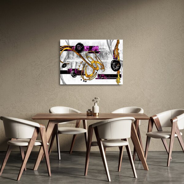 Staklena slika apstrakcije (70x50 cm)