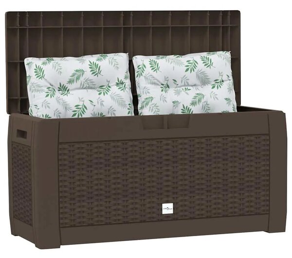 Vrtna kutija za pohranu smeđa 119 x 48 x 60 cm polipropilen - Smeđa 310 l Smeđa 310 l