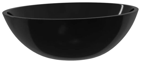Lavabo - Umivaonik stakleni 50 x 37 x 14 cm crni - Crna Crna